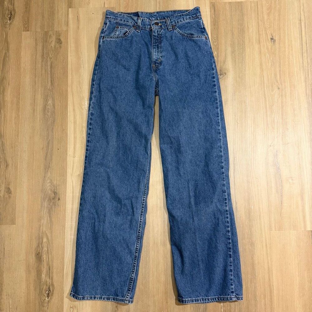 Vintage Levi’s Women’s Blue High Rise Denim Jeans Sz 28 Wide Leg Baggy Oversized